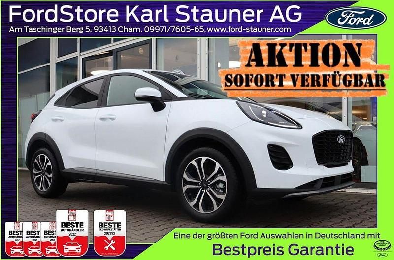 Frozen white Gebraucht 2025 Ford Puma Titanium SUV | 21.680 € (Superpreis) - Bild 1/4