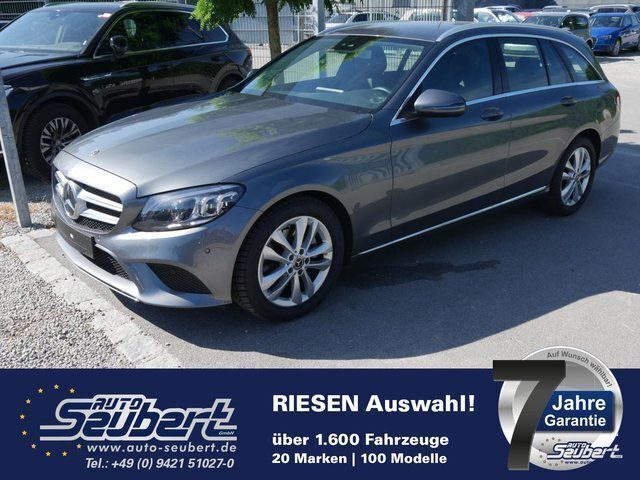Grau metallic Gebraucht 2018 Mercedes C200 Advanced Kombi | 27.990 € (Fairer Preis) - Bild 1/4