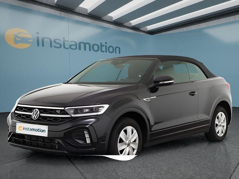 Schwarz Gebraucht 2024 VW T-Roc Cabriolet Cabrio | 38.349 € (Teuer) - Bild 1/4