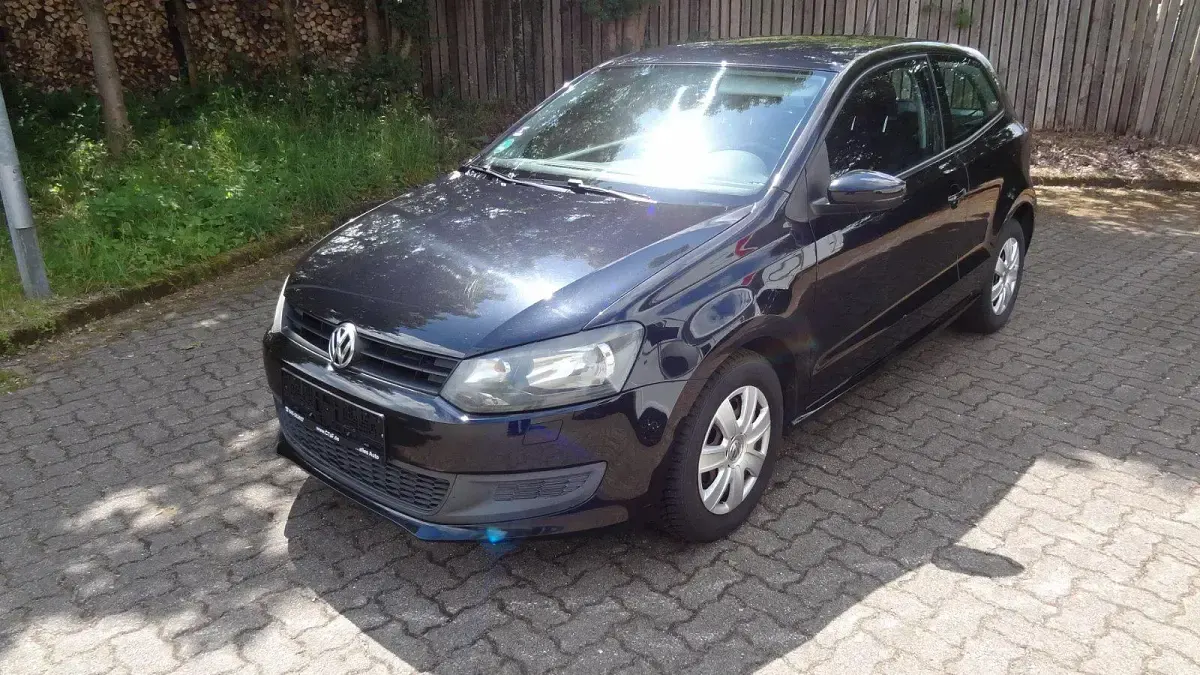 Gebraucht VW Polo Trendline 60 PS (44 kW) 2011 Schwarz Kleinwagen