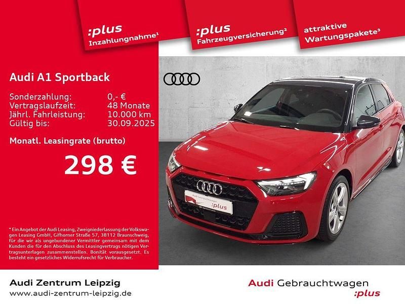 Progressivrot metallic/manhattangrau metallic Gebraucht 2024 Audi A1 Sportback Ambiente Kleinwagen | 26.450 € (Etwas zu teuer) - Bild 1/3