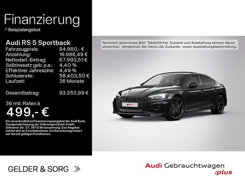 Schwarz Gebraucht 2024 Audi RS5 Sportback Competition Limousine | 84.980 € (Fairer Preis) - Bild 1/4