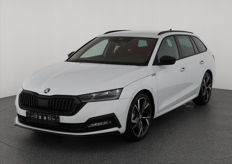 Moon white perleffekt Gebraucht 2023 Skoda Octavia SportLine Kombi | 37.445 € (Fairer Preis) - Bild 1/4