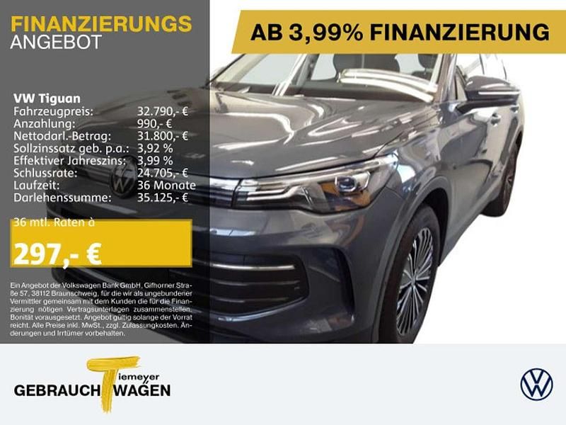 Grau Gebraucht 2024 VW Tiguan Life SUV | 32.790 € (Guter Preis) - Bild 1/4