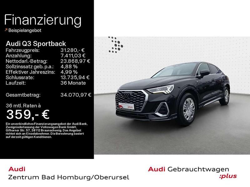 Gebraucht Audi Q3 S-Line 150 PS (110 kW) 2022 Mythosschwarz metallic SUV