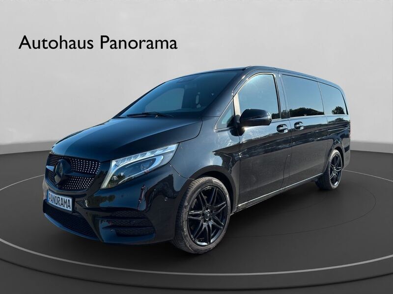 Obsidianschwarz metallic Gebraucht 2019 Mercedes V250 AMG Van / Kleinbus | 46.990 € (Guter Preis) - Bild 1/4