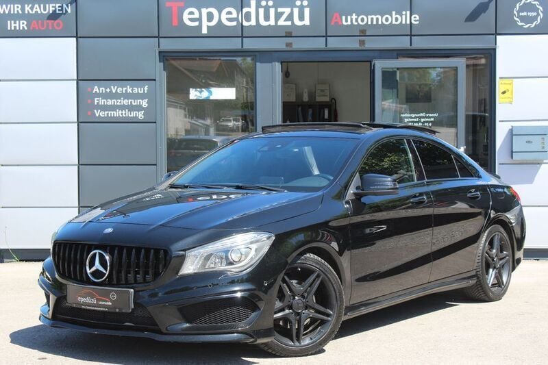 Schwarz Gebraucht 2015 Mercedes CLA200 AMG line Limousine | 17.499 € (Fairer Preis) - Bild 1/4