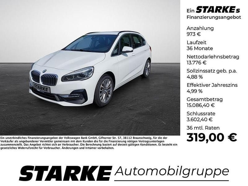 Weiß Gebraucht 2019 BMW 216 Active Tourer Luxury Line Van / Kleinbus | 14.749 € (Guter Preis) - Bild 1/4