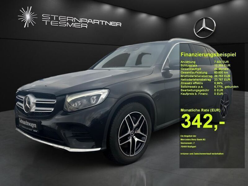 Schwarz Gebraucht 2018 Mercedes GLC250 AMG SUV | 31.690 € (Fairer Preis) - Bild 1/3