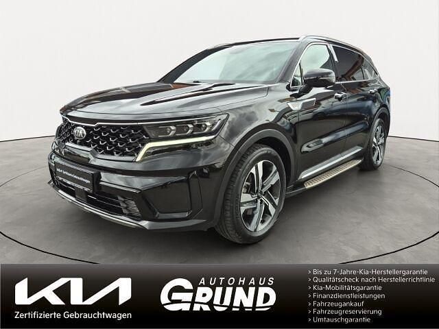 (abp) auroraschwarz met. Gebraucht 2021 Kia Sorento Platinum SUV | 29.890 € (Superpreis) - Bild 1/4