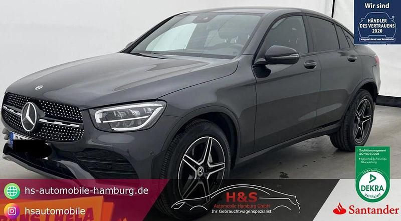 Olivgruen matt Gebraucht 2022 Mercedes GLC220 AMG line Coupé | 47.900 € (Fairer Preis) - Bild 1/4