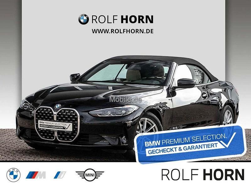 Schwarz Gebraucht 2021 BMW 420 Sport Line Cabrio | 38.380 € (Fairer Preis) - Bild 1/4