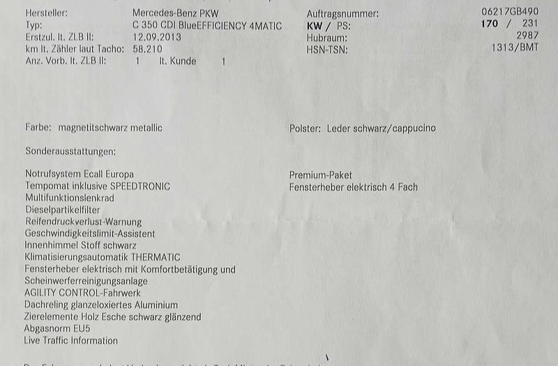 Gebraucht Mercedes C350 Avantgarde 231 PS (169 kW) 2013 Kombi