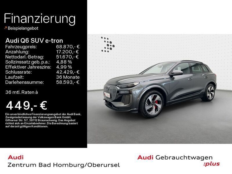Daytonagrau perleffekt Gebraucht 2024 Audi Q6 e-tron Ambiente SUV | 68.870 € - Bild 1/4