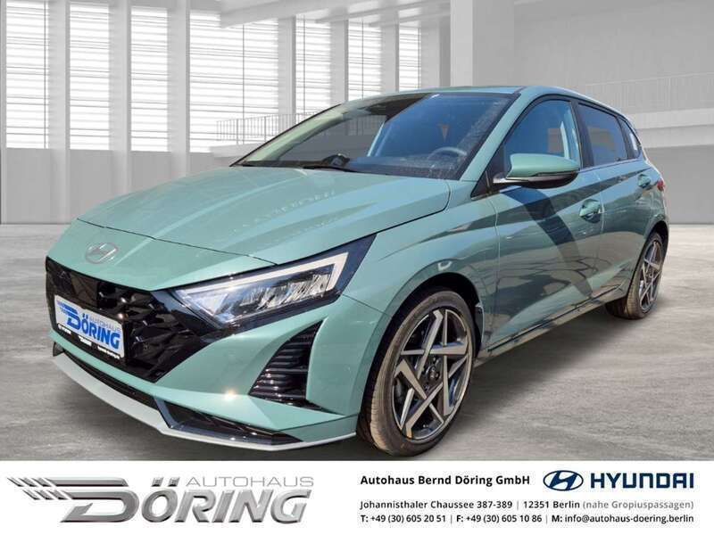 Mangrove green / mic Gebraucht 2024 Hyundai i20 Turbo Limousine | 21.980 € (Etwas zu teuer) - Bild 1/4