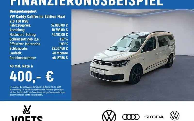 Neu VW Caddy Maxi Edition 122 PS (89 kW) 2026 Weiß Van / Kleinbus