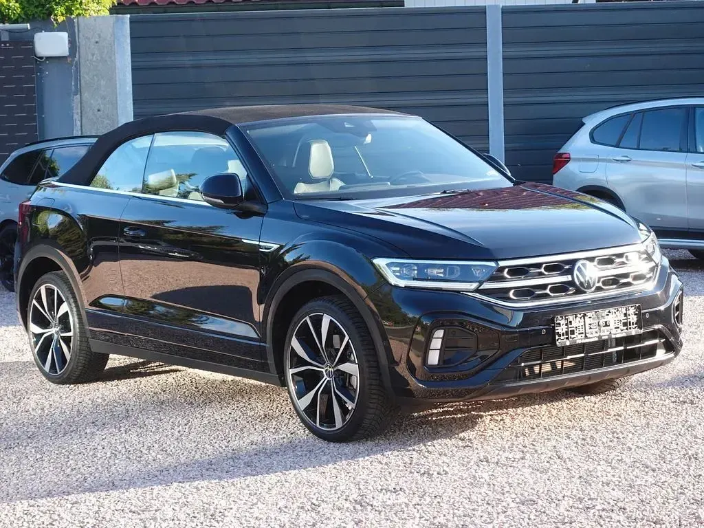 Gebraucht VW T-Roc Cabriolet R-line 150 PS (110 kW) 2022 Schwarz Cabrio