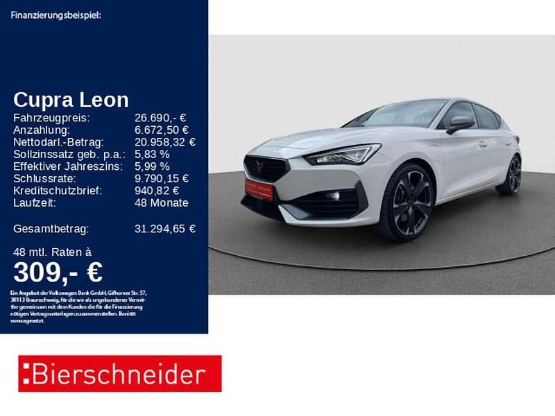 Weiss Gebraucht 2023 Cupra Leon VZ Limousine | 26.690 € (Fairer Preis) - Bild 1/3