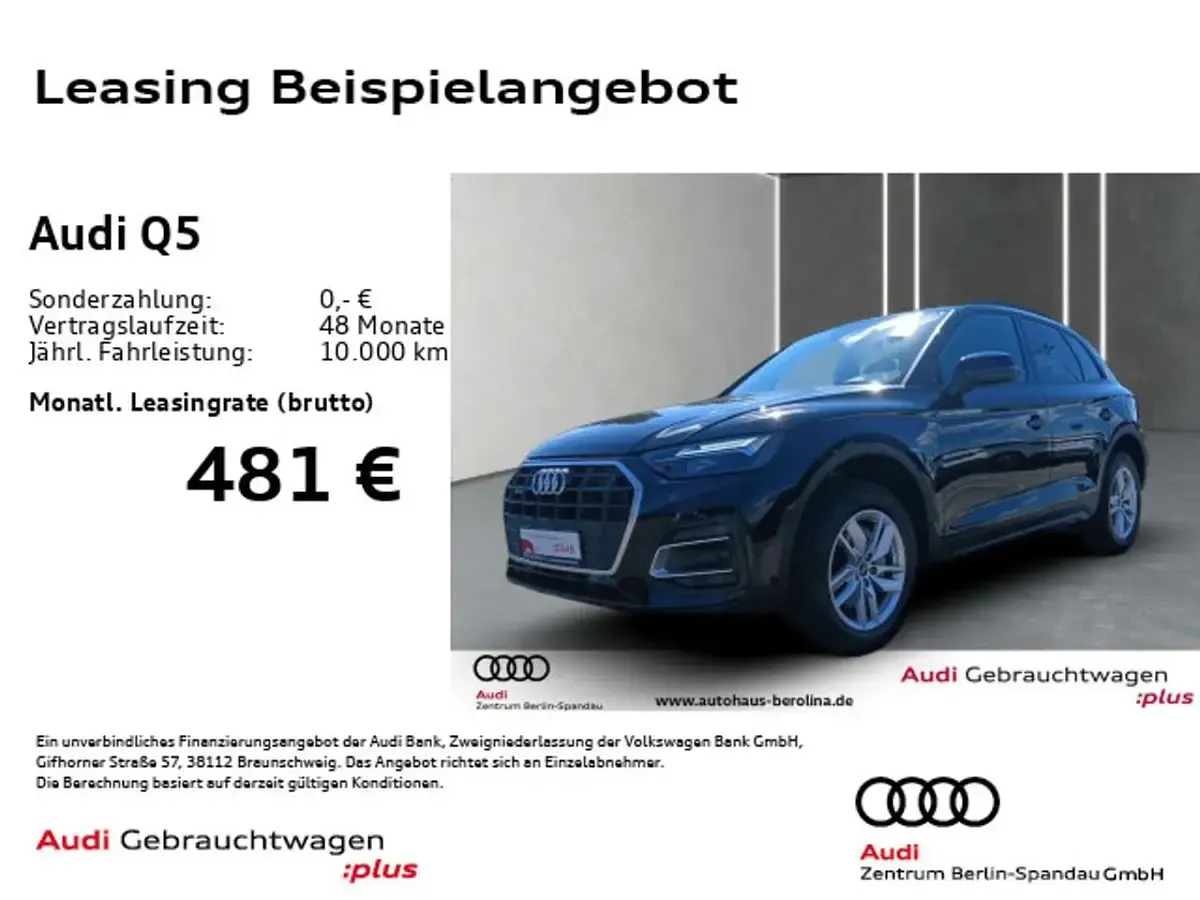 Gebraucht Audi Q5 204 PS (150 kW) 2024 Brillantschwarz SUV