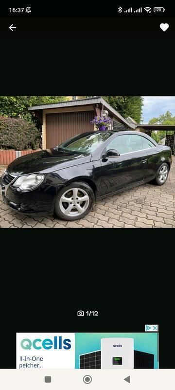 Schwarz Gebraucht 2006 VW Eos Cabrio | 6.400 € (Etwas zu teuer) - Bild 1/4