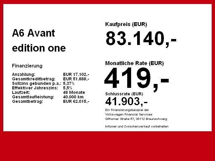 Gebraucht Audi A6 Edition .1 204 PS (150 kW) 2025 Grau Kombi