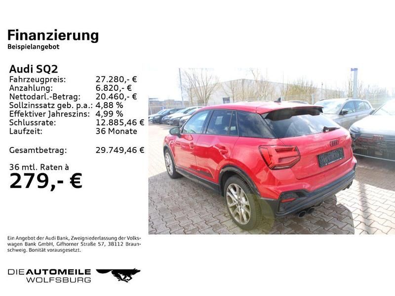 Gebraucht Audi SQ2 Ambiente 300 PS (220 kW) 2022 Tangorot metallic (metallic) SUV