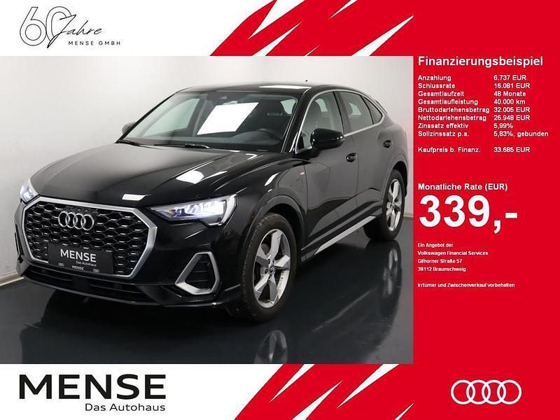 Mythosschwarz Gebraucht 2022 Audi Q3 Sportback S-Line SUV | 33.685 € (Guter Preis) - Bild 1/4