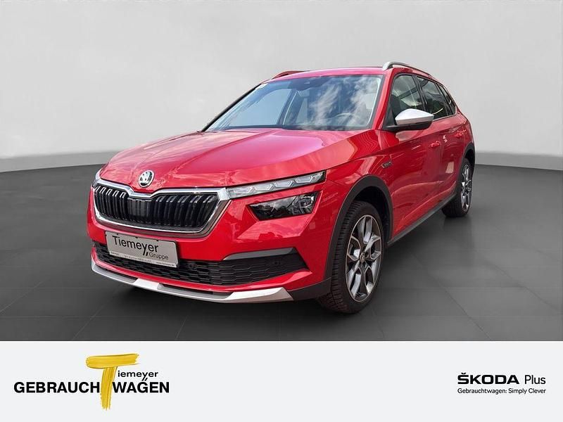 Rot Gebraucht 2021 Skoda Kamiq ScoutLine SUV | 20.480 € (Fairer Preis) - Bild 1/4