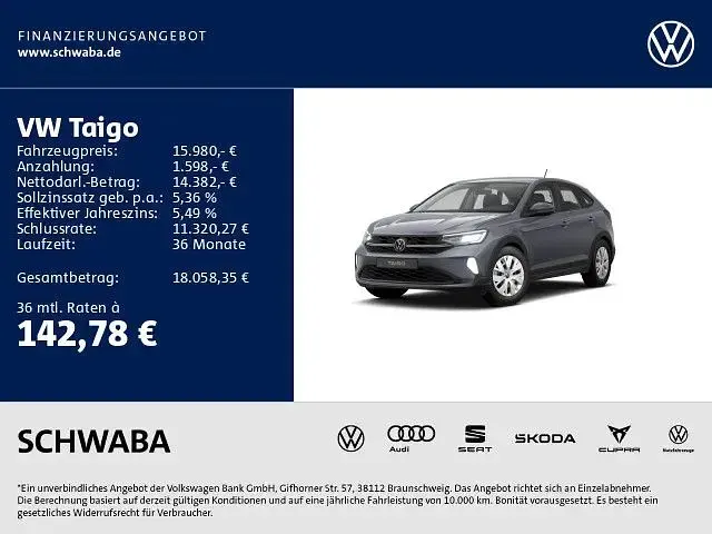 Gebraucht VW Taigo 95 PS (69 kW) 2024 5w rauchgrau metallic SUV