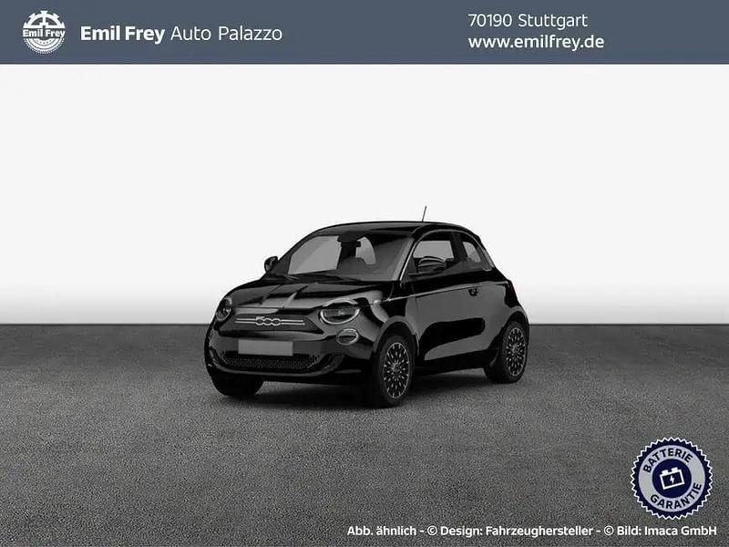 Onyx schwarz Gebraucht 2022 Fiat 500e Icon Limousine | 16.970 € (Superpreis) - Bild 1/4