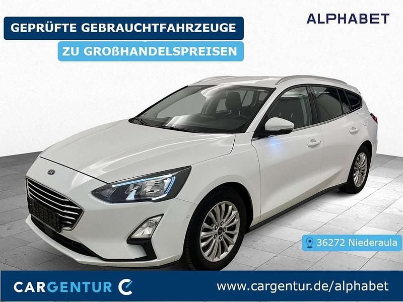 Frostweiß Gebraucht 2020 Ford Focus Titanium Kombi | 9.907 € (Guter Preis) - Bild 1/4