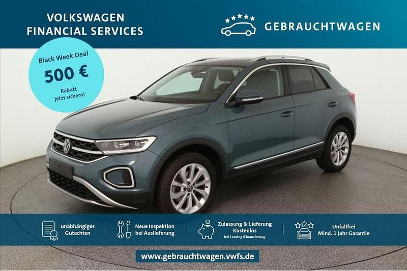 Blau Gebraucht 2023 VW T-Roc Style SUV | 27.909 € (Fairer Preis) - Bild 1/4