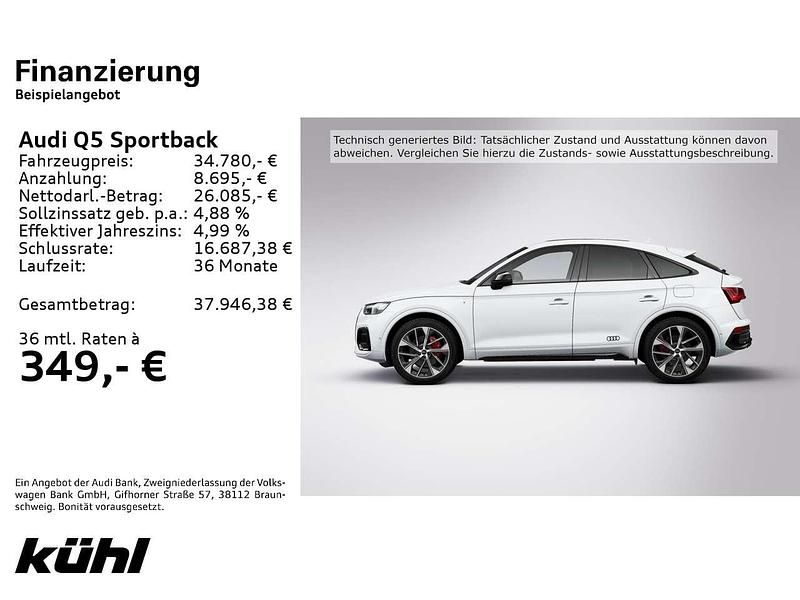 Gebraucht Audi Q5 Edition .1 265 PS (194 kW) 2021 Gletscherweiß metallic SUV