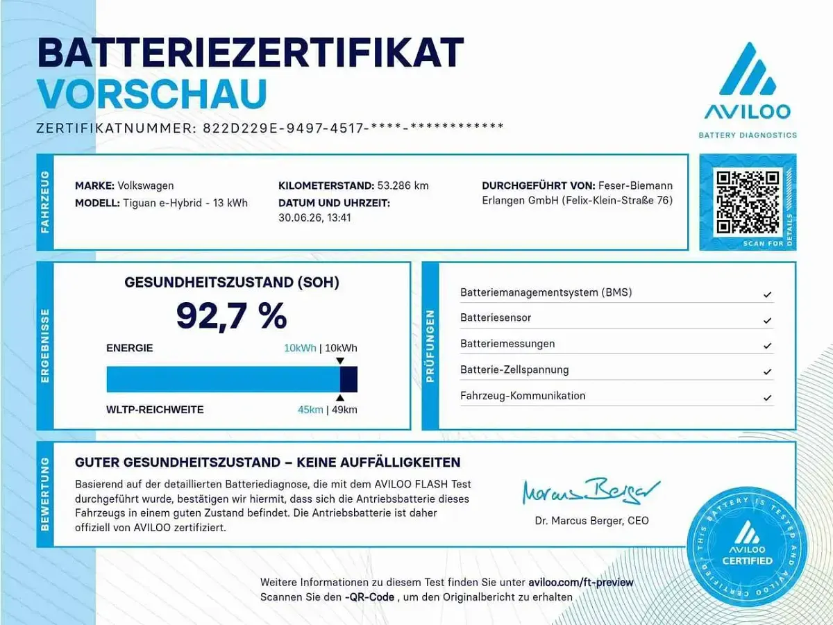 Gebraucht VW Tiguan R-line 245 PS (180 kW) 2023 Nightshade blue metallic SUV