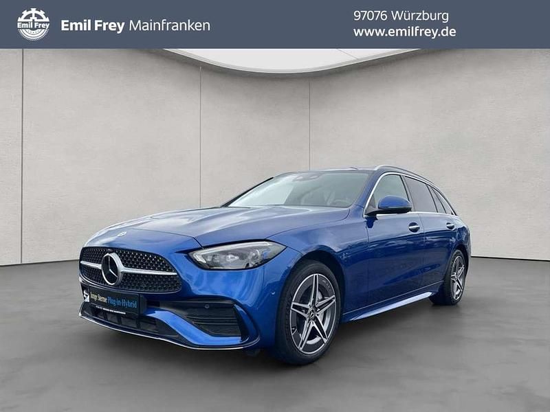 Blau Gebraucht 2022 Mercedes C300e AMG Kombi | 34.800 € (Guter Preis) - Bild 1/4