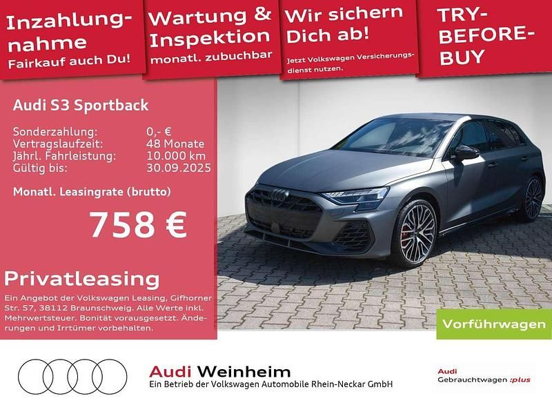 Daytonagrau polarmatt Gebraucht 2025 Audi S3 Ambiente Limousine | 59.990 € (Teuer) - Bild 1/3