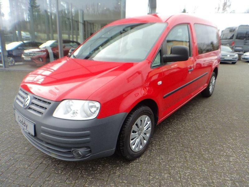 Gebraucht VW Caddy Maxi 105 PS (77 kW) 2008 Rot Van / Kleinbus
