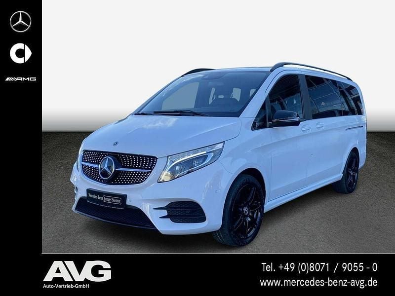 Bergkristallweiß Gebraucht 2021 Mercedes V300 AMG line Van / Kleinbus | 49.800 € (Superpreis) - Bild 1/4