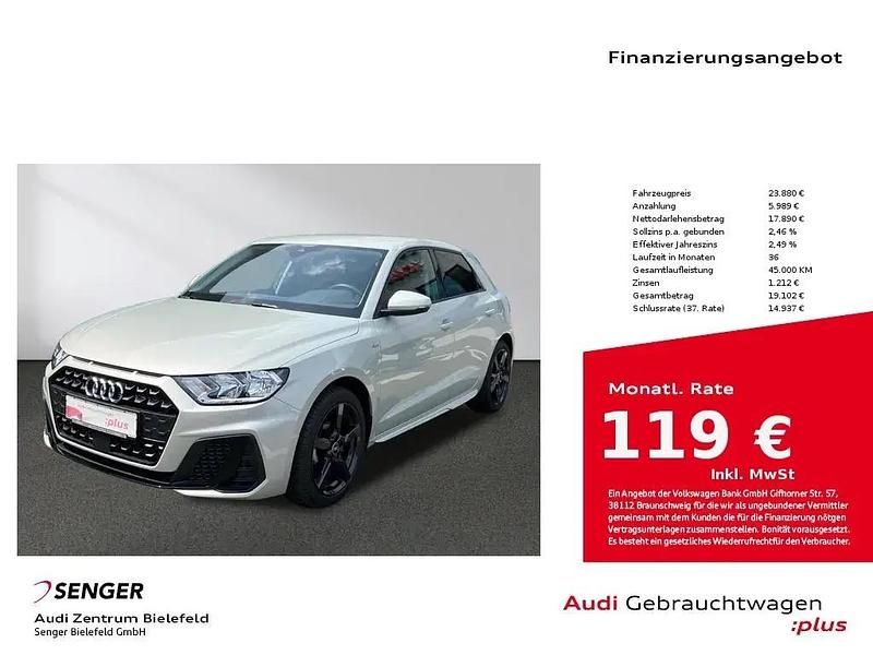 Silber Gebraucht 2024 Audi A1 Sportback S-Line Kleinwagen | 23.880 € (Guter Preis) - Bild 1/1