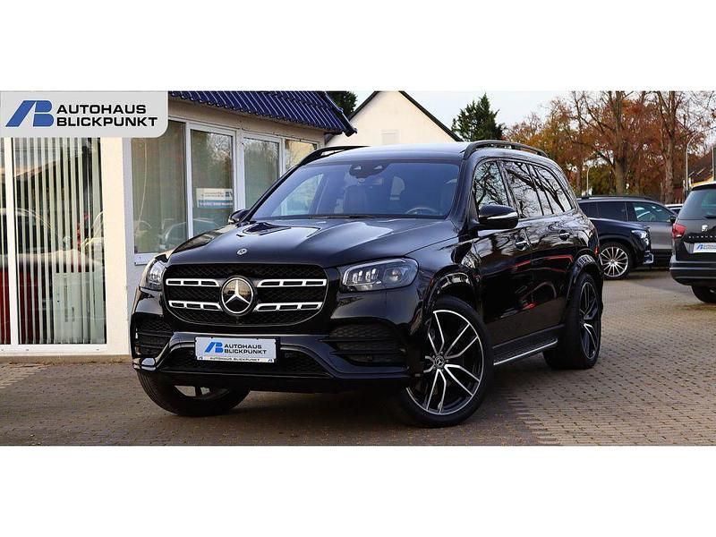 Obsidianschwarz (metallic) Gebraucht 2021 Mercedes GLS400 SUV | 76.879 € (Etwas zu teuer) - Bild 1/4
