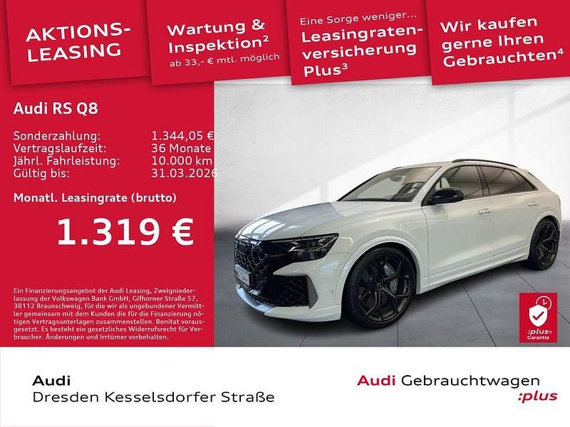 Gebraucht Audi RS Q8 Performance 640 PS (470 kW) 2024 Gletscherweiß metallic SUV