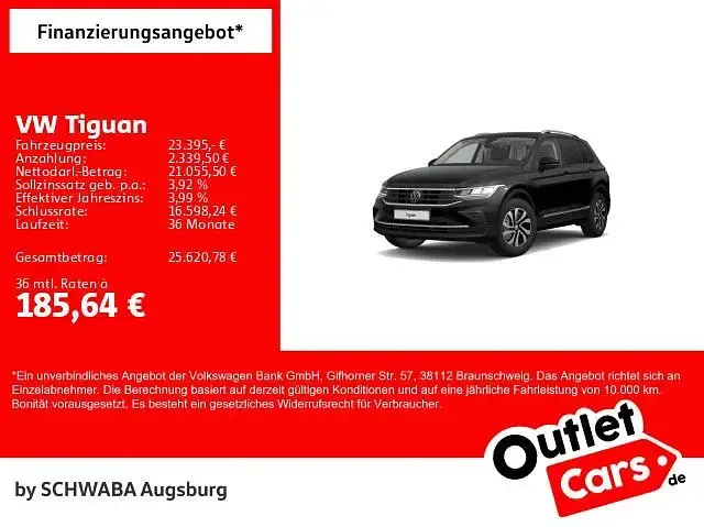 Gebraucht VW Tiguan Active 150 PS (110 kW) 2023 Schwarz SUV