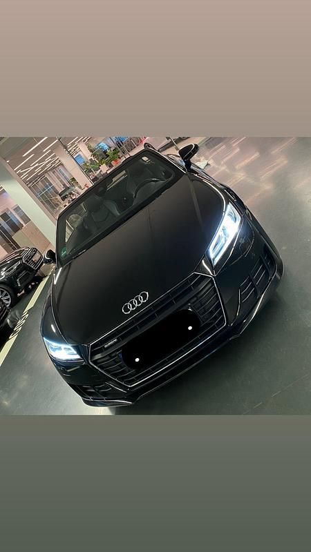 Schwarz Gebraucht 2018 Audi TT Roadster S-Line Cabrio | 25.900 € (Fairer Preis) - Bild 1/4