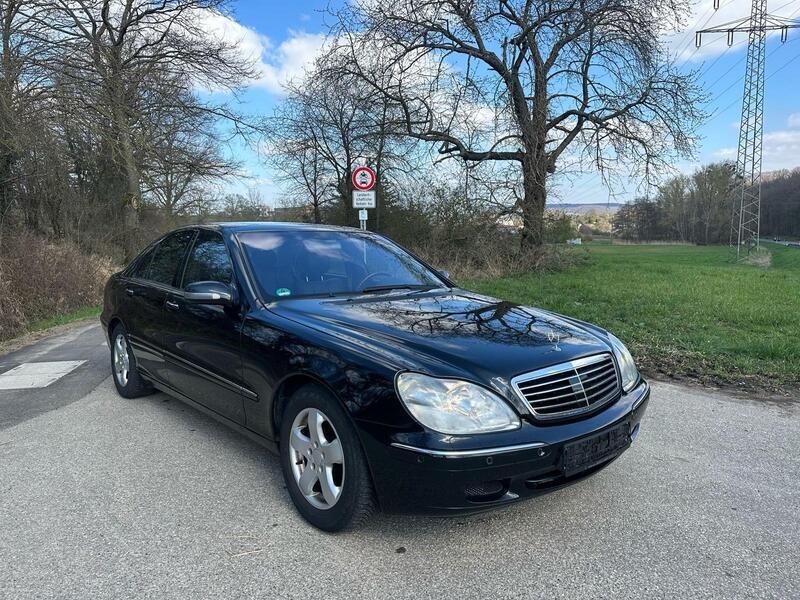 Schwarz Gebraucht 2003 Mercedes S500 Limousine | 4.990 € (Superpreis) - Bild 1/4