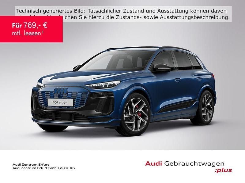 Ascariblau metallic Gebraucht 2025 Audi SQ6 e-tron Edition .1 SUV | 79.380 € (Guter Preis) - Bild 1/3