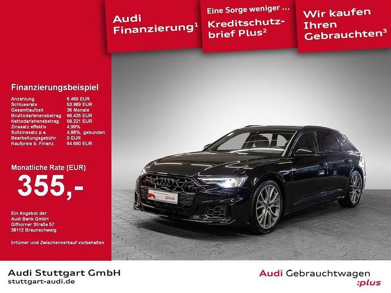 Mythosschwarz metallic Gebraucht 2024 Audi S6 Ambiente Kombi | 64.690 € (Superpreis) - Bild 1/2