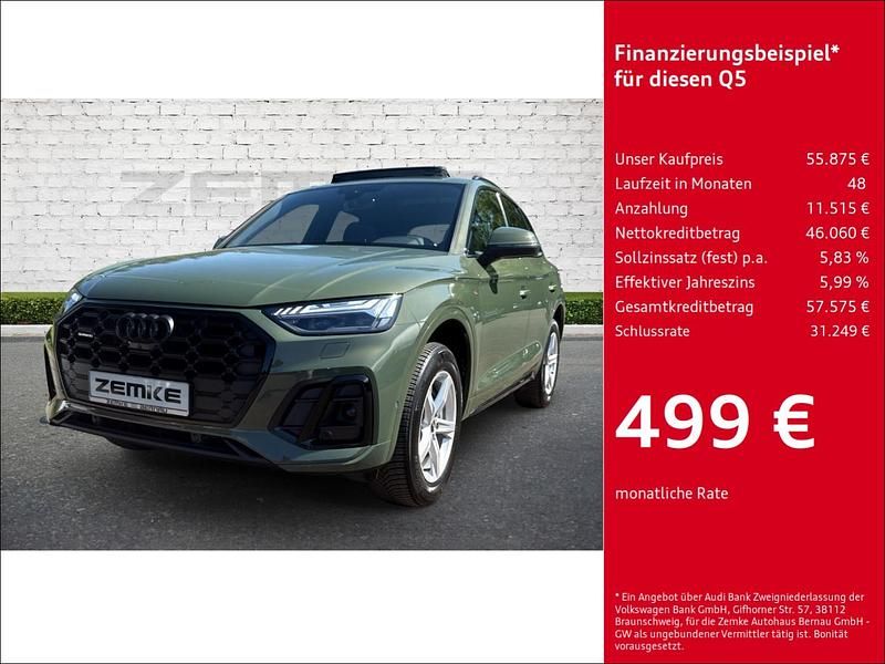 Gruen Gebraucht 2023 Audi Q5 S-Line SUV | 55.875 € (Teuer) - Bild 1/4