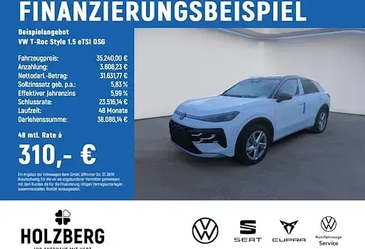 Neu VW T-Roc Style 150 PS (110 kW) 2026 Schwarz SUV