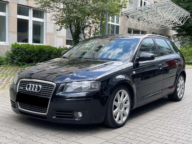 Schwarz Gebraucht 2006 Audi A3 Sportback S-line plus Kombi | 3.400 € - Bild 1/4