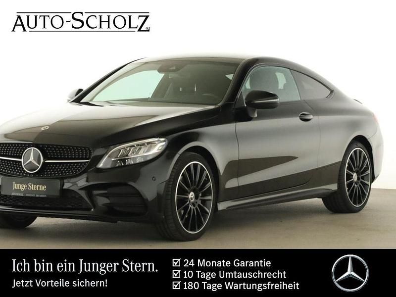 Schwarz Gebraucht 2022 Mercedes C200 AMG Coupé | 38.376 € (Etwas zu teuer) - Bild 1/4